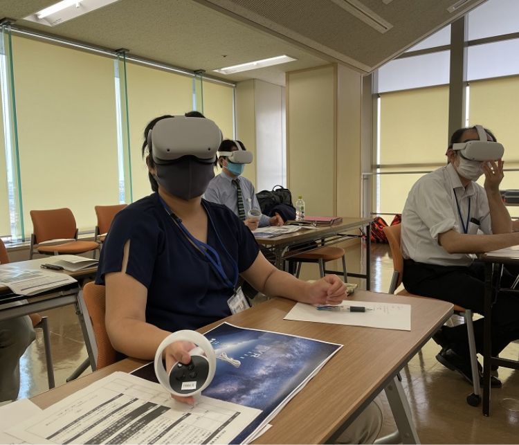 画像：VR講習会の様子