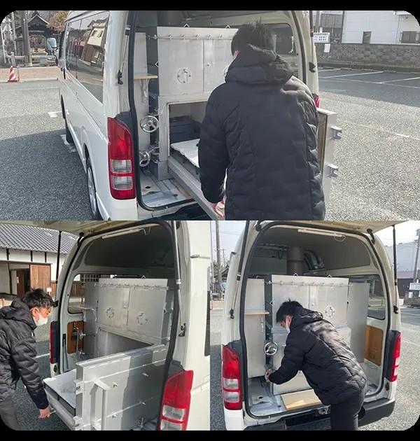 訪問ペット葬儀の模様です